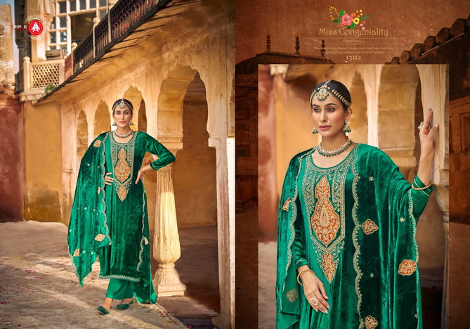 Taj Arabia By Triple Aaa Winter Wear Velvet Designer Salwar Kameez Wholesalers In Delhi